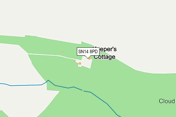 SN14 8PD map - OS OpenMap – Local (Ordnance Survey) SN14 8PD map - OS OpenMap – Local (Ordnance Survey)