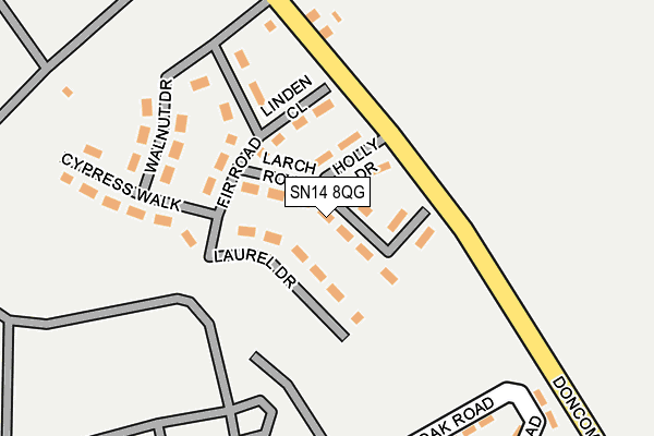 SN14 8QG map - OS OpenMap – Local (Ordnance Survey) SN14 8QG map - OS OpenMap – Local (Ordnance Survey)