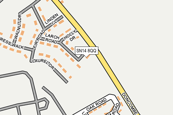 SN14 8QQ map - OS OpenMap – Local (Ordnance Survey) SN14 8QQ map - OS OpenMap – Local (Ordnance Survey)