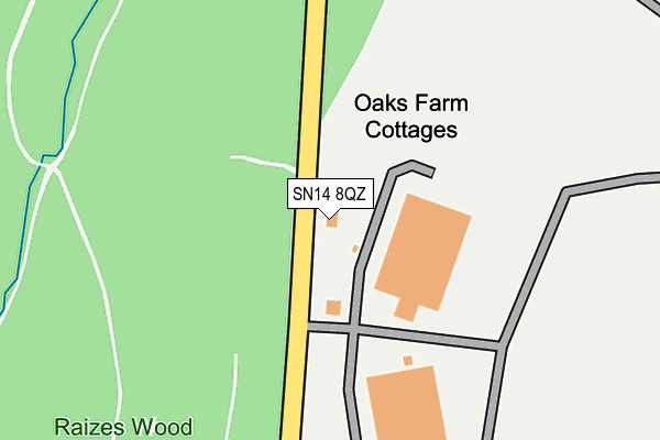 SN14 8QZ map - OS OpenMap – Local (Ordnance Survey) SN14 8QZ map - OS OpenMap – Local (Ordnance Survey)