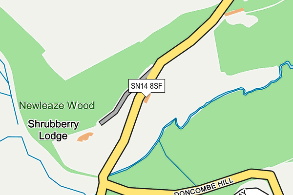 SN14 8SF map - OS OpenMap – Local (Ordnance Survey) SN14 8SF map - OS OpenMap – Local (Ordnance Survey)