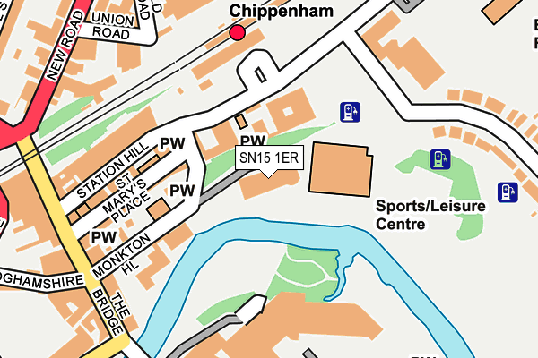 SN15 1ER map - OS OpenMap – Local (Ordnance Survey) SN15 1ER map - OS OpenMap – Local (Ordnance Survey)
