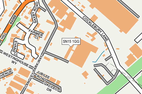 SN15 1GG map - OS OpenMap – Local (Ordnance Survey) SN15 1GG map - OS OpenMap – Local (Ordnance Survey)