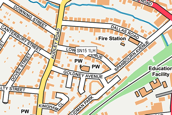SN15 1LH map - OS OpenMap – Local (Ordnance Survey) SN15 1LH map - OS OpenMap – Local (Ordnance Survey)
