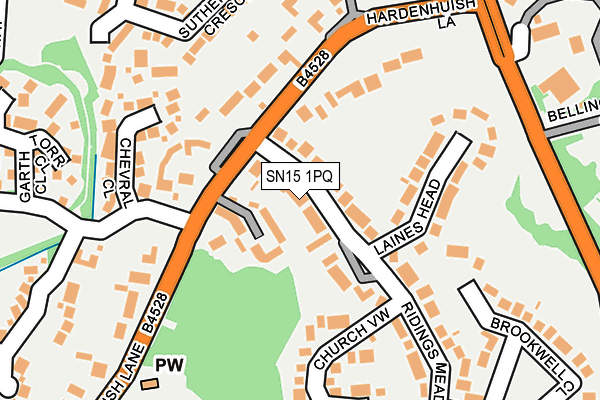 SN15 1PQ map - OS OpenMap – Local (Ordnance Survey) SN15 1PQ map - OS OpenMap – Local (Ordnance Survey)
