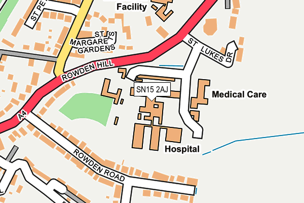 SN15 2AJ map - OS OpenMap – Local (Ordnance Survey) SN15 2AJ map - OS OpenMap – Local (Ordnance Survey)