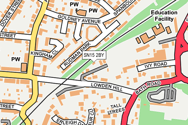 SN15 2BY map - OS OpenMap – Local (Ordnance Survey) SN15 2BY map - OS OpenMap – Local (Ordnance Survey)