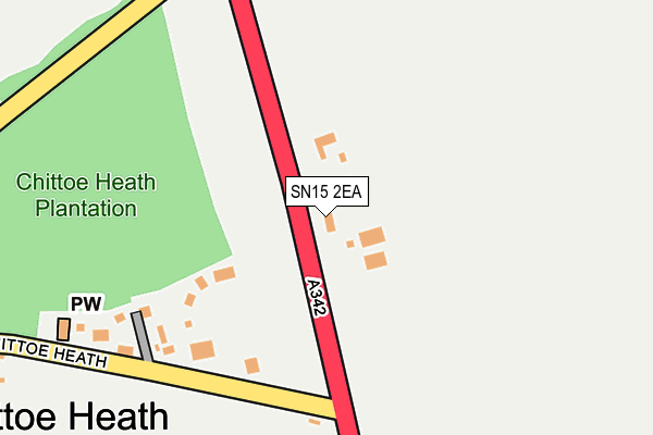 SN15 2EA map - OS OpenMap – Local (Ordnance Survey) SN15 2EA map - OS OpenMap – Local (Ordnance Survey)