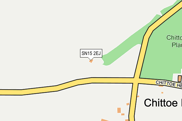 SN15 2EJ map - OS OpenMap – Local (Ordnance Survey)