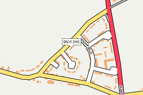 SN15 2HG map - OS OpenMap – Local (Ordnance Survey) SN15 2HG map - OS OpenMap – Local (Ordnance Survey)