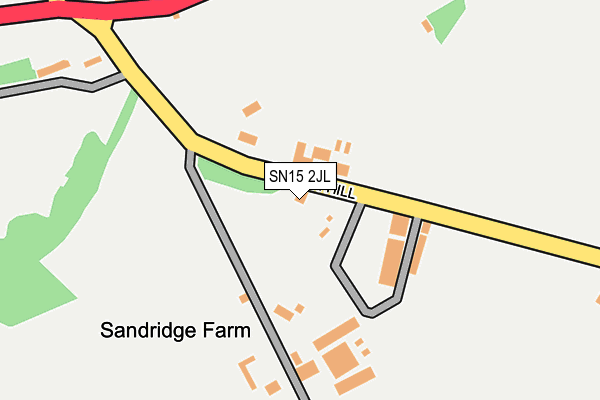 SN15 2JL map - OS OpenMap – Local (Ordnance Survey) SN15 2JL map - OS OpenMap – Local (Ordnance Survey)
