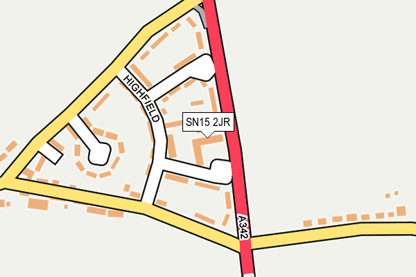 SN15 2JR map - OS OpenMap – Local (Ordnance Survey) SN15 2JR map - OS OpenMap – Local (Ordnance Survey)