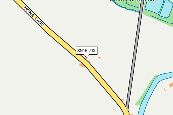 SN15 2JX map - OS OpenMap – Local (Ordnance Survey) SN15 2JX map - OS OpenMap – Local (Ordnance Survey)