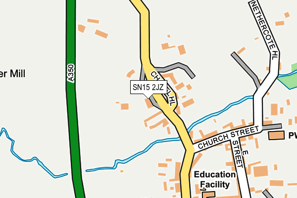 SN15 2JZ map - OS OpenMap – Local (Ordnance Survey) SN15 2JZ map - OS OpenMap – Local (Ordnance Survey)