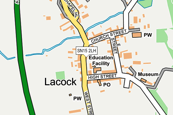SN15 2LH map - OS OpenMap – Local (Ordnance Survey) SN15 2LH map - OS OpenMap – Local (Ordnance Survey)