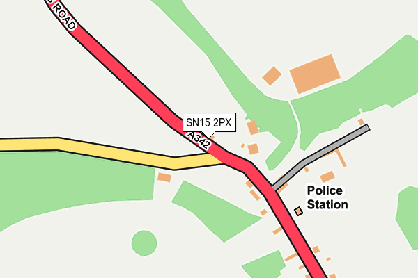 SN15 2PX map - OS OpenMap – Local (Ordnance Survey) SN15 2PX map - OS OpenMap – Local (Ordnance Survey)