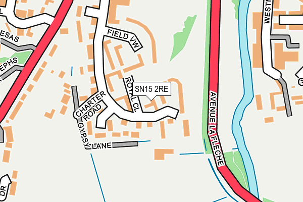 SN15 2RE map - OS OpenMap – Local (Ordnance Survey) SN15 2RE map - OS OpenMap – Local (Ordnance Survey)