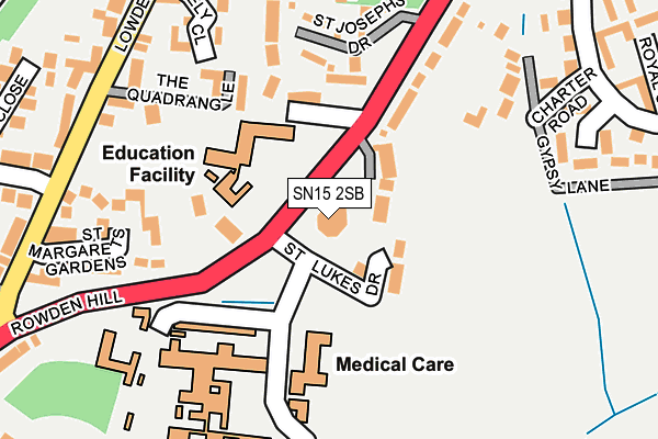 SN15 2SB map - OS OpenMap – Local (Ordnance Survey) SN15 2SB map - OS OpenMap – Local (Ordnance Survey)