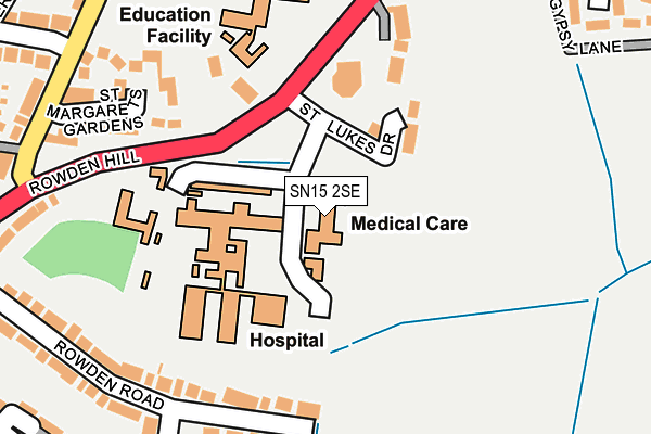SN15 2SE map - OS OpenMap – Local (Ordnance Survey) SN15 2SE map - OS OpenMap – Local (Ordnance Survey)