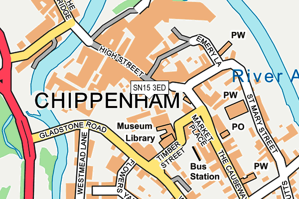 SN15 3ED map - OS OpenMap – Local (Ordnance Survey) SN15 3ED map - OS OpenMap – Local (Ordnance Survey)