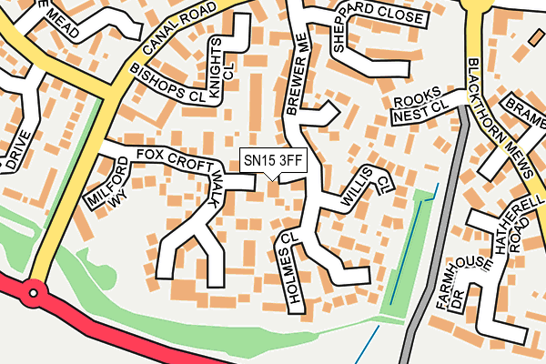 SN15 3FF map - OS OpenMap – Local (Ordnance Survey) SN15 3FF map - OS OpenMap – Local (Ordnance Survey)