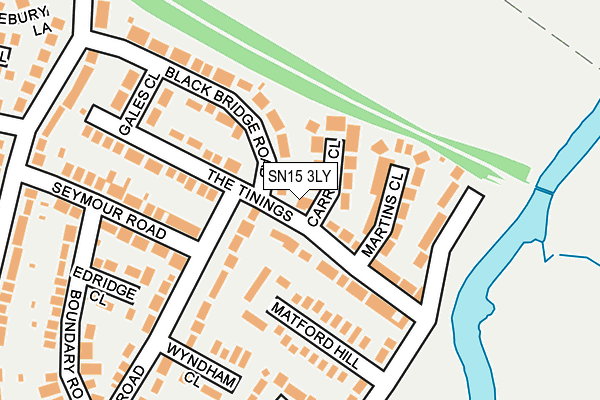 SN15 3LY map - OS OpenMap – Local (Ordnance Survey) SN15 3LY map - OS OpenMap – Local (Ordnance Survey)