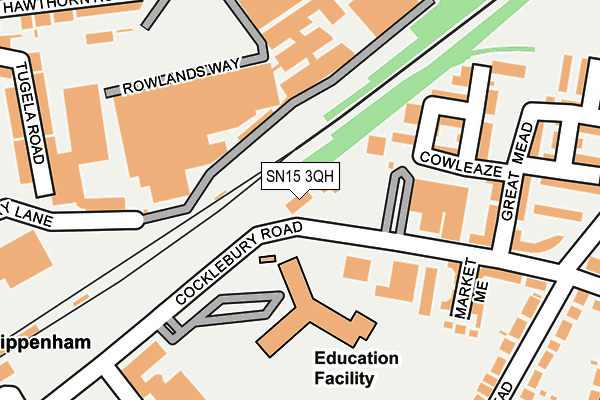 SN15 3QH map - OS OpenMap – Local (Ordnance Survey) SN15 3QH map - OS OpenMap – Local (Ordnance Survey)