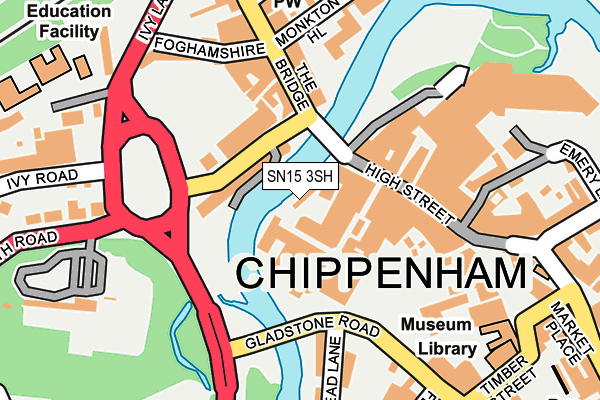 SN15 3SH map - OS OpenMap – Local (Ordnance Survey) SN15 3SH map - OS OpenMap – Local (Ordnance Survey)