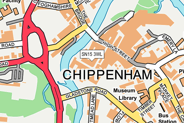 SN15 3WL map - OS OpenMap – Local (Ordnance Survey) SN15 3WL map - OS OpenMap – Local (Ordnance Survey)