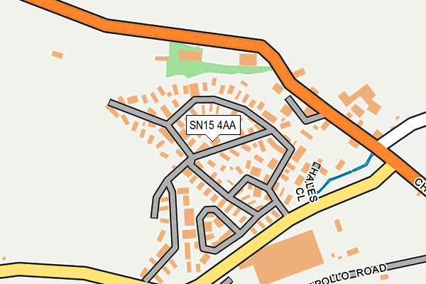 SN15 4AA map - OS OpenMap – Local (Ordnance Survey) SN15 4AA map - OS OpenMap – Local (Ordnance Survey)