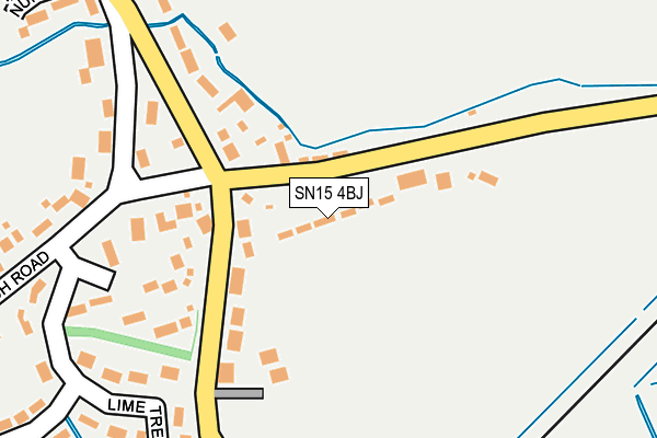 SN15 4BJ map - OS OpenMap – Local (Ordnance Survey) SN15 4BJ map - OS OpenMap – Local (Ordnance Survey)