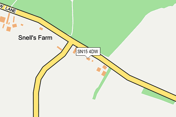SN15 4DW map - OS OpenMap – Local (Ordnance Survey) SN15 4DW map - OS OpenMap – Local (Ordnance Survey)