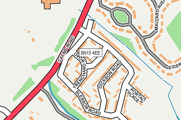 SN15 4EE map - OS OpenMap – Local (Ordnance Survey) SN15 4EE map - OS OpenMap – Local (Ordnance Survey)