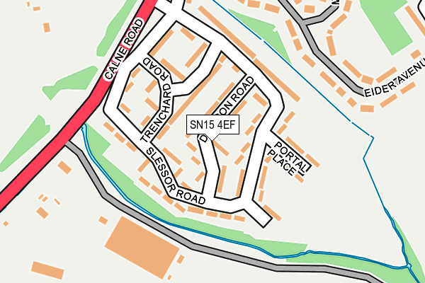 SN15 4EF map - OS OpenMap – Local (Ordnance Survey) SN15 4EF map - OS OpenMap – Local (Ordnance Survey)