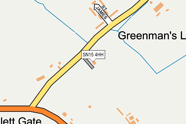 SN15 4HH map - OS OpenMap – Local (Ordnance Survey) SN15 4HH map - OS OpenMap – Local (Ordnance Survey)