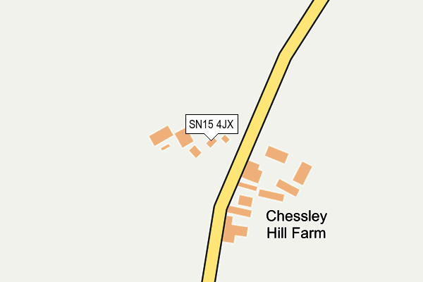 SN15 4JX map - OS OpenMap – Local (Ordnance Survey) SN15 4JX map - OS OpenMap – Local (Ordnance Survey)