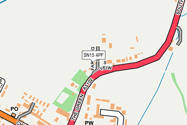 SN15 4PF map - OS OpenMap – Local (Ordnance Survey) SN15 4PF map - OS OpenMap – Local (Ordnance Survey)