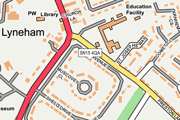 SN15 4QA map - OS OpenMap – Local (Ordnance Survey) SN15 4QA map - OS OpenMap – Local (Ordnance Survey)