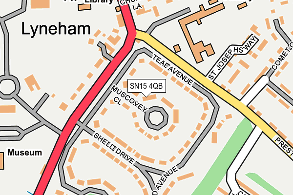 SN15 4QB map - OS OpenMap – Local (Ordnance Survey)