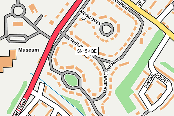 SN15 4QE map - OS OpenMap – Local (Ordnance Survey) SN15 4QE map - OS OpenMap – Local (Ordnance Survey)
