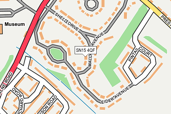 SN15 4QF map - OS OpenMap – Local (Ordnance Survey) SN15 4QF map - OS OpenMap – Local (Ordnance Survey)