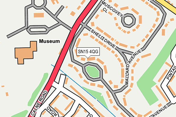 SN15 4QG map - OS OpenMap – Local (Ordnance Survey)