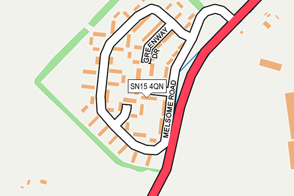 SN15 4QN map - OS OpenMap – Local (Ordnance Survey)