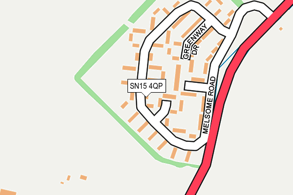 SN15 4QP map - OS OpenMap – Local (Ordnance Survey) SN15 4QP map - OS OpenMap – Local (Ordnance Survey)