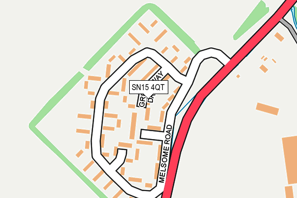 SN15 4QT map - OS OpenMap – Local (Ordnance Survey) SN15 4QT map - OS OpenMap – Local (Ordnance Survey)