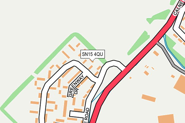 SN15 4QU map - OS OpenMap – Local (Ordnance Survey) SN15 4QU map - OS OpenMap – Local (Ordnance Survey)