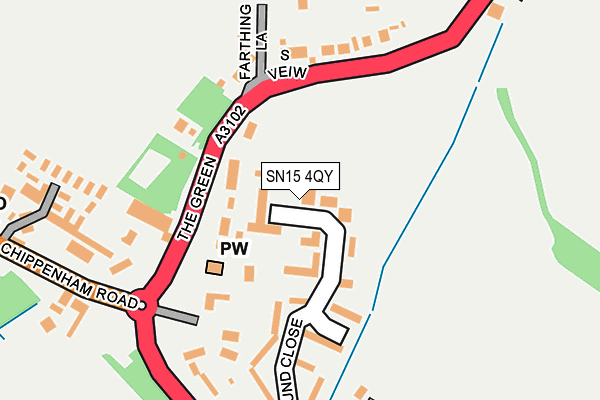 SN15 4QY map - OS OpenMap – Local (Ordnance Survey) SN15 4QY map - OS OpenMap – Local (Ordnance Survey)