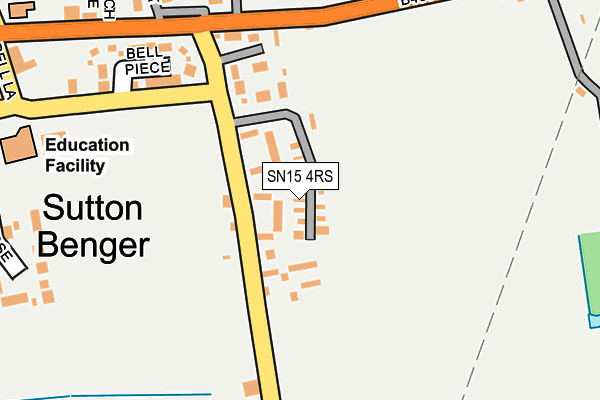 SN15 4RS map - OS OpenMap – Local (Ordnance Survey) SN15 4RS map - OS OpenMap – Local (Ordnance Survey)