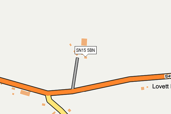 SN15 5BN map - OS OpenMap – Local (Ordnance Survey) SN15 5BN map - OS OpenMap – Local (Ordnance Survey)