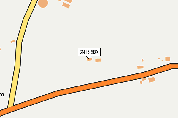 SN15 5BX map - OS OpenMap – Local (Ordnance Survey)